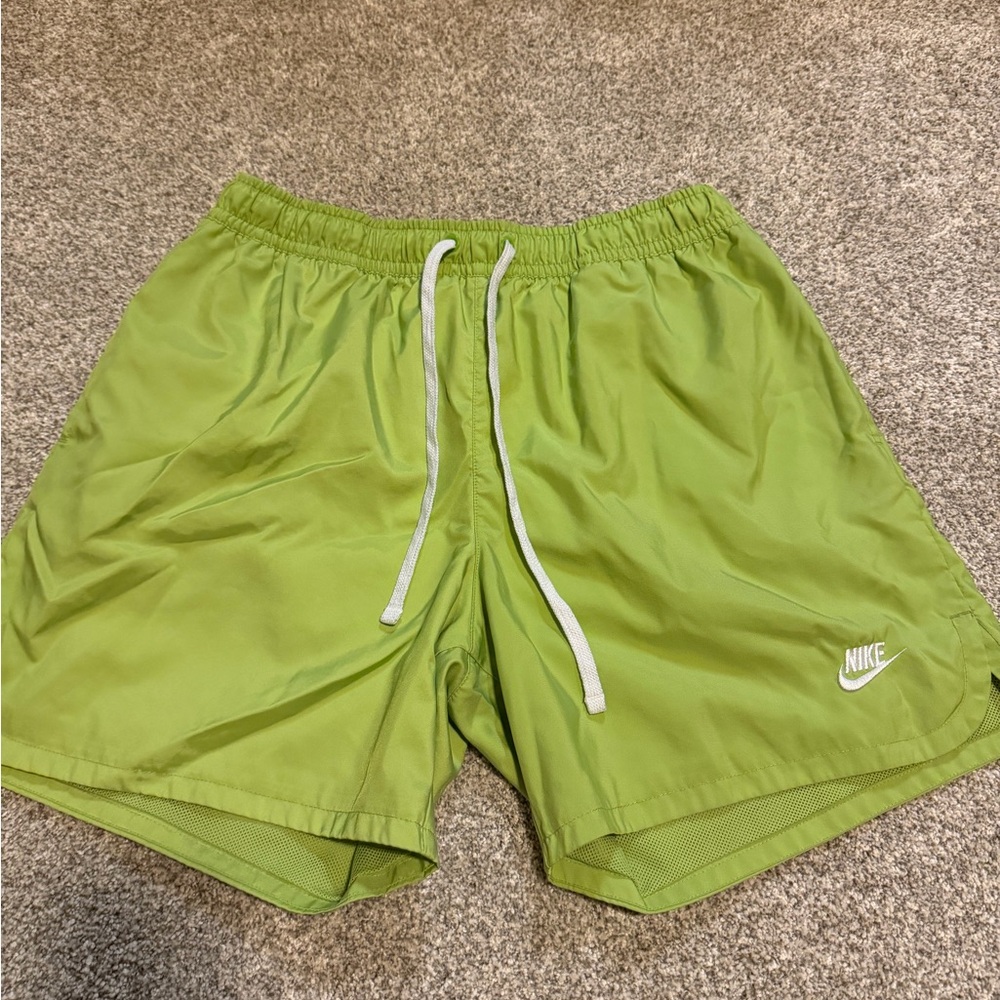 Nike Lime Green Woven Flow Shorts